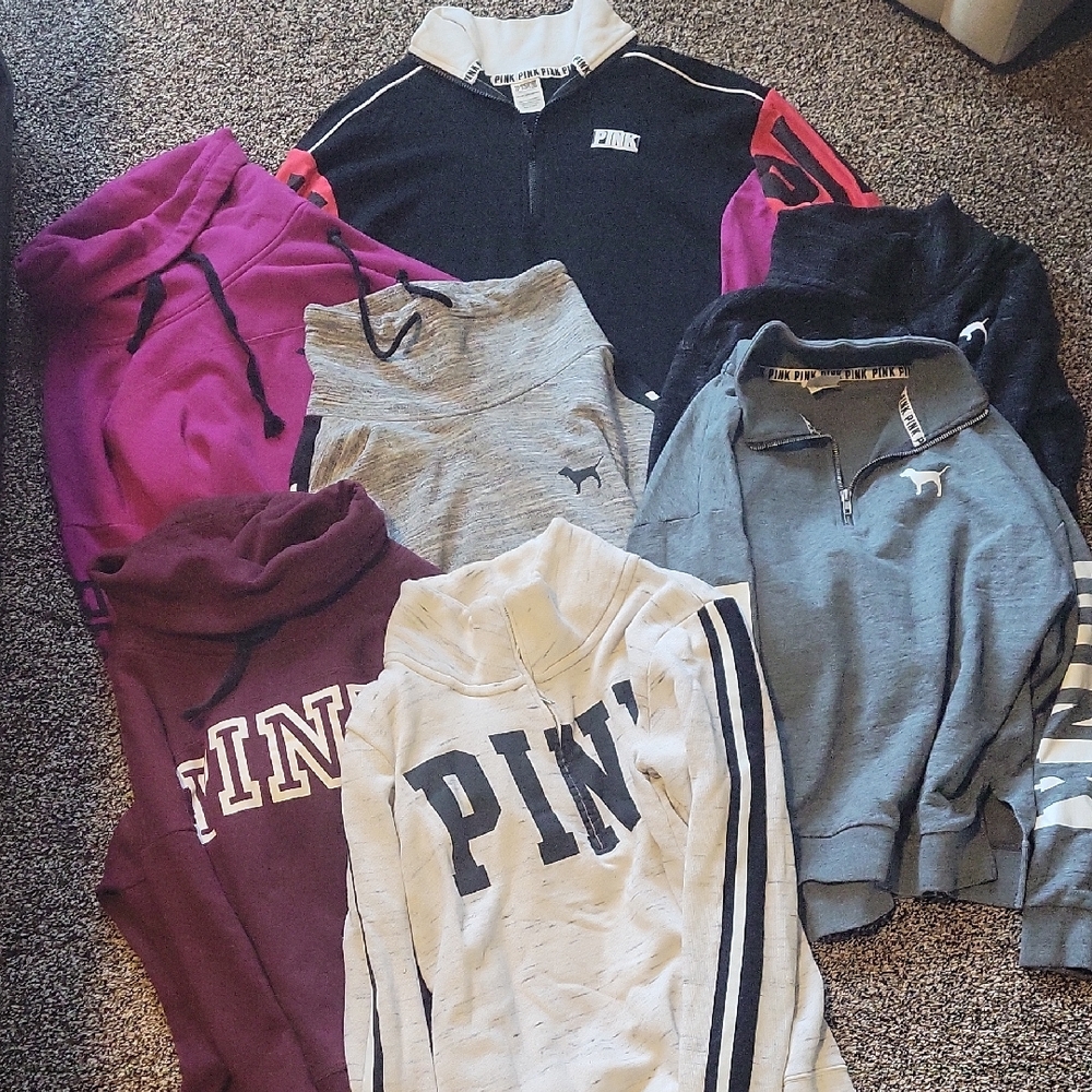 PINK Victoria's Secret Cowl & Turtleneck Sweaters - Black, Pink, Gray, White